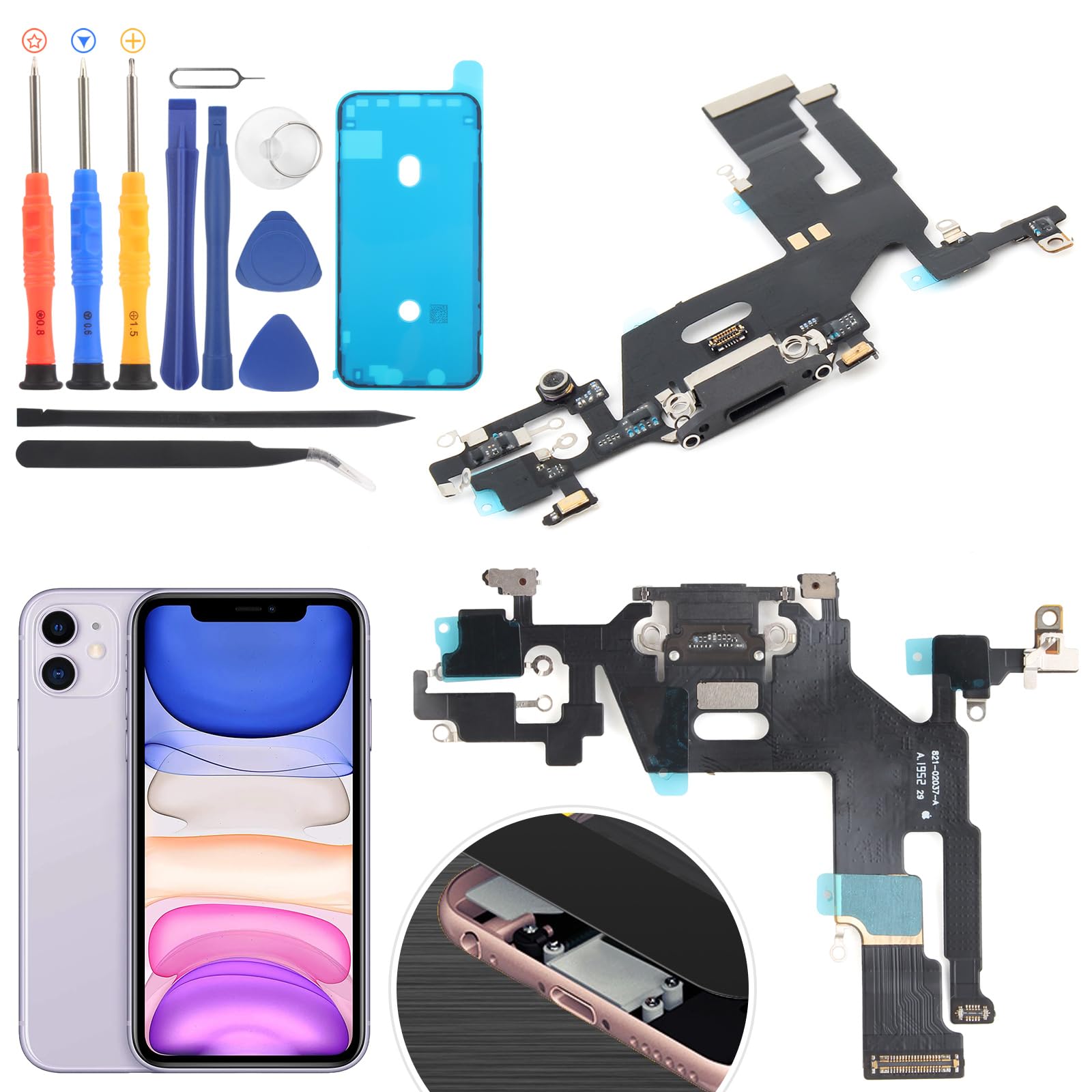iPhone - ぼび Dock Connector for iPhone 11 USB Charging Port Flex Cable